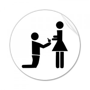 Wedding Proposal Sticker