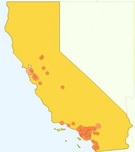 California Google Analytics Map